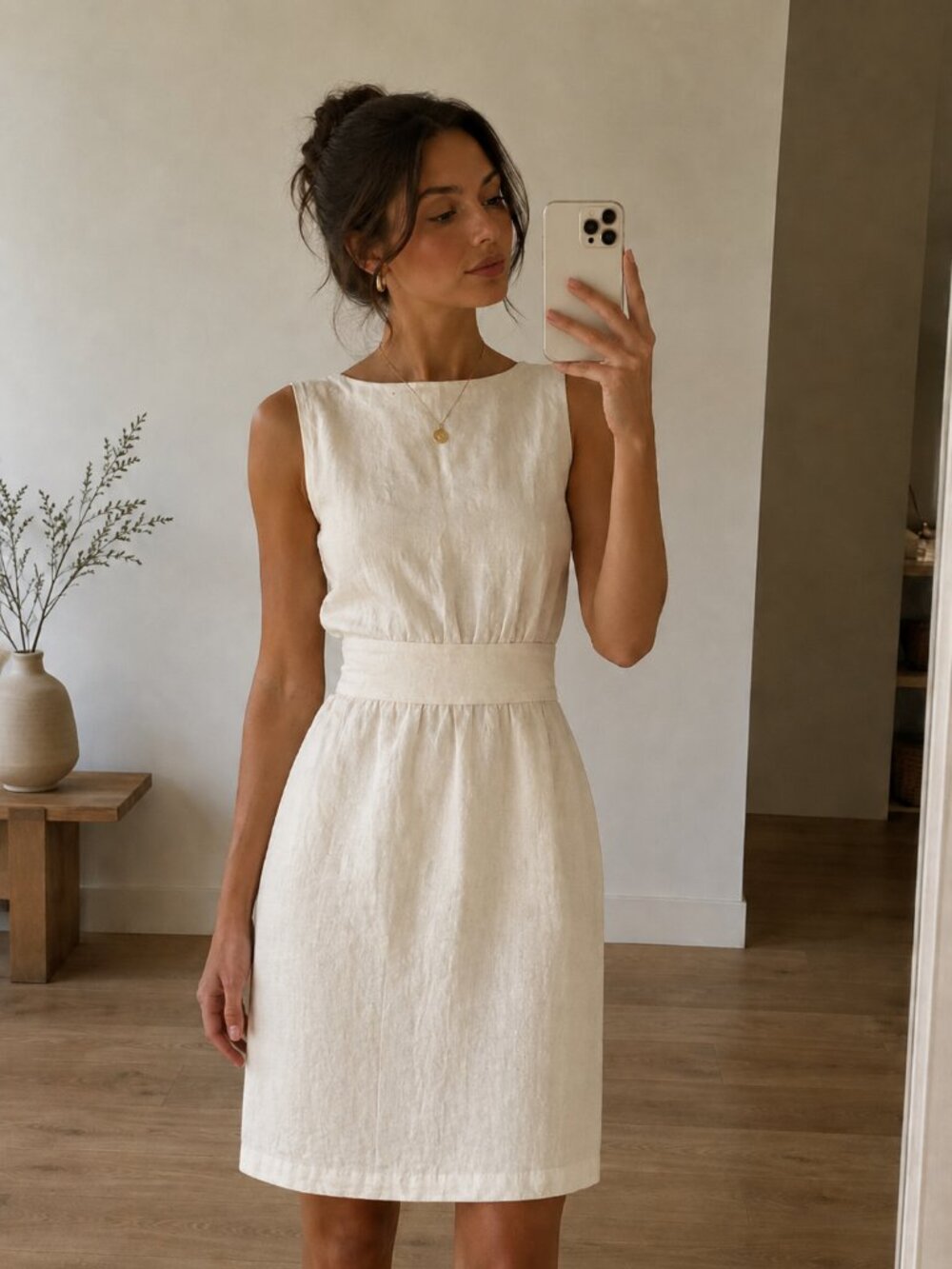 Andrew Marc White/ Cream Dress